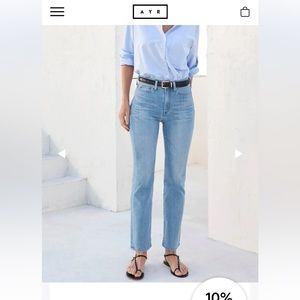 AYR The Pop ankle jeans in color Snap Crackle, 26, length 25